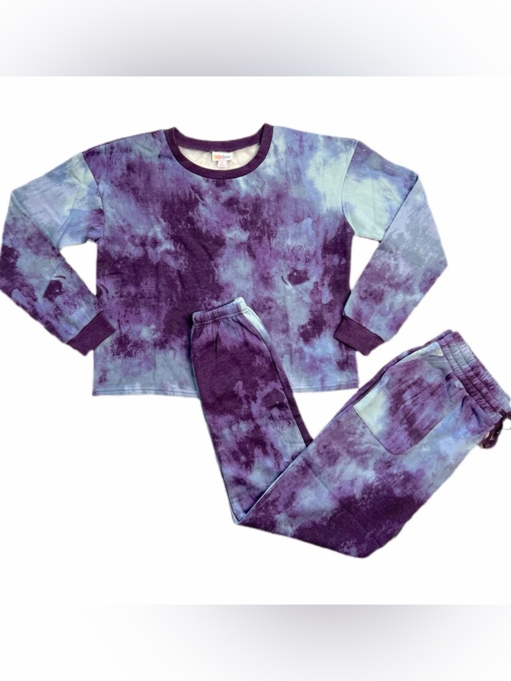 Lulu Tie-Dye Purple & Light Blue lounge Set